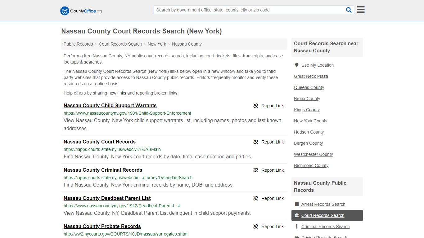 Court Records Search - Nassau County, NY (Adoptions, Criminal, Child ...